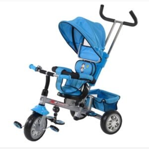 TRICICLO CONFORT AZUL C/CAPOTA Y MANIJA -582