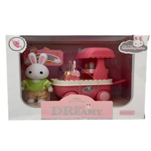 CONEJO CON CARRO DE DULCES CON ACCESORIOS BAY DREAMY -7163