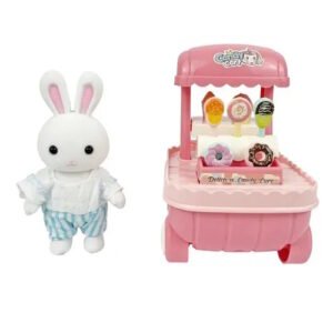 CONEJO CON CARRO DE DULCES CON ACCESORIOS BAY DREAMY -7163