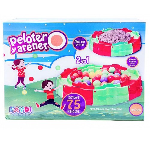 ARENERO Y PELOTERO 2 EN 1 CON 75 PELOTAS -4050054