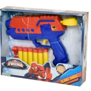 PISTOLA STRIKE SHOOT SPIDERMAN C/DARD -2006