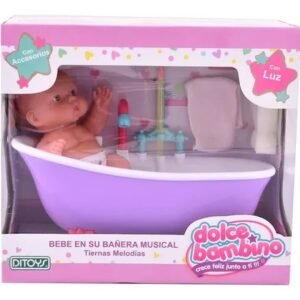 BEBE C/BAÑERA A PILAS DOLCE BAMBINO -2135