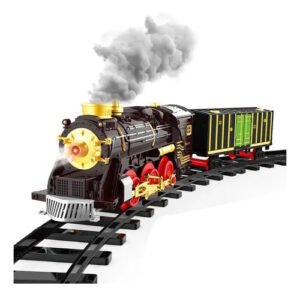 TREN A PILAS CON LUZ SONIDO Y HUMO RETRO TRAIN -065/1332