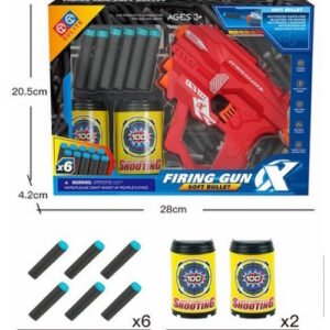 PISTOLA LANZA DARDOS CON LATAS FIRING GUN -057/1243