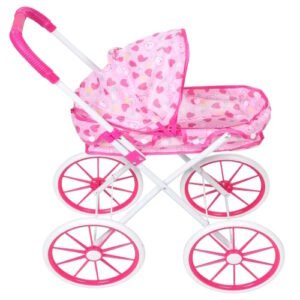 COCHE CUNA PARA MUÑECA METALICO RUEDA GRANDE -017/0080