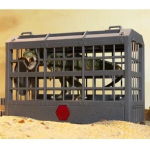 JURASSIC WORLD EPIC BATTLES DINOSAURIO EN JAULA CON LUZ Y SONIDO -T01160