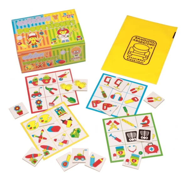 OFICIOS Y PROFESIONES JUEGO EN MADERA -A115