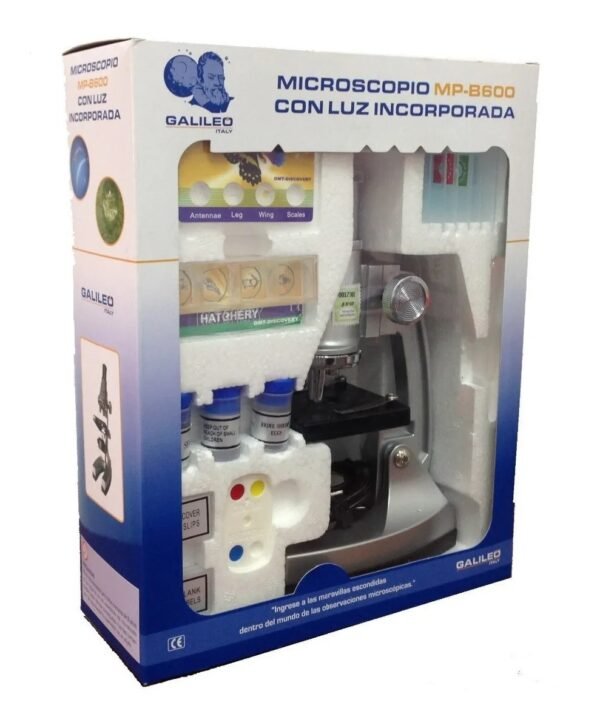 MICROSCOPIO 100/300/600X C/LUZ -MPB600