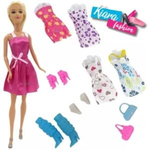 MUÑECA KIARA FASHION C/VESTIDOS Y ACC -5978