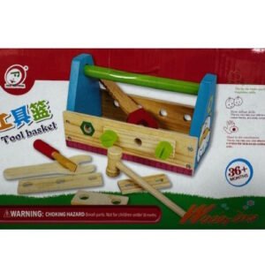 VALIJA DE HERRAMIENTAS DE MADERA CON ACCESORIOS -M497