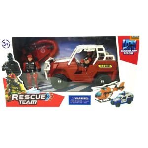 SET JEEP BOMBEROS CON GOMON Y MUÑECOS  -BL7513