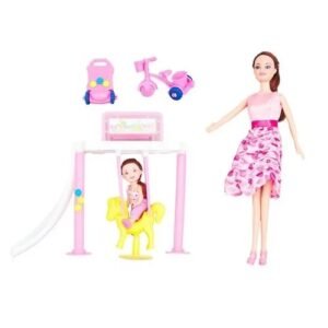 MUÑECA CALLEIGH CON NENA Y JUEGOS -66264