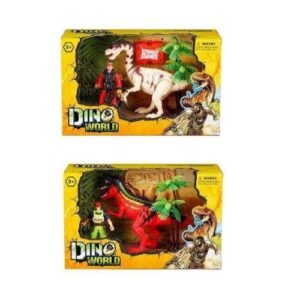 SET DINO WORLD CON DINO Y MUÑECO -8428