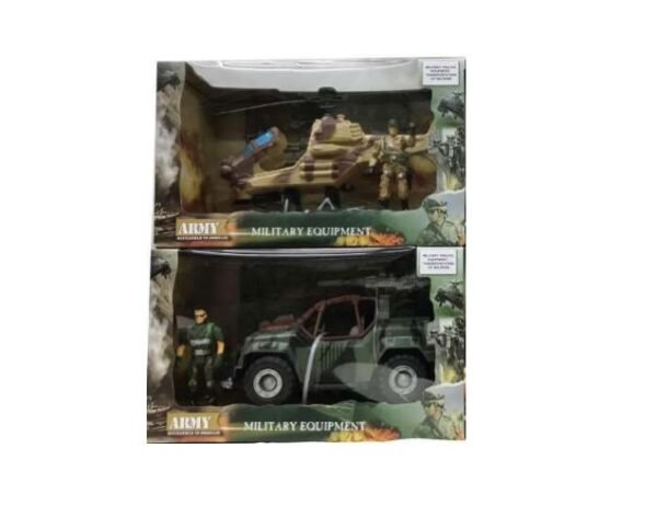 SET MILITAR C/SOLDADO Y VEHICULO MED -8323