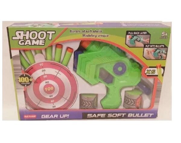 PISTOLA LANZA DARDOS SHOOT GAME -6408