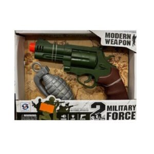 PISTOLA MILITAR A PILAS CON GRANADA -BL4130