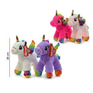 UNICORNIO PARADO CON ALAS 28CM -4112