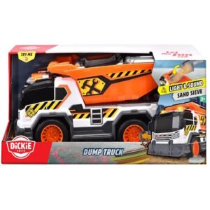 CAMION VOLQUETE 32CM EN CAJA CON LUZ Y SONIDO DICKIE TOYS -203306025