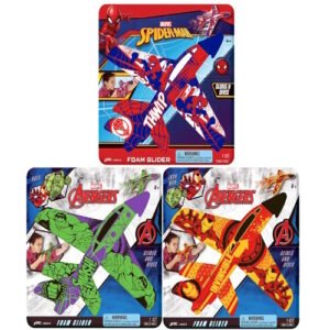 AVION SPIDERMAN CON LANADOR FOAM GLIDER -6840