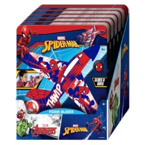 AVION SPIDERMAN CON LANADOR FOAM GLIDER -6840