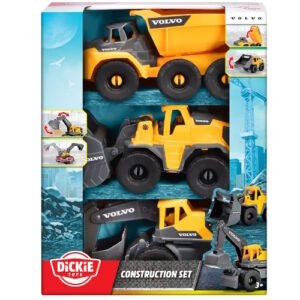 SET VEHICULOS DE CONSTRUCCION VOLVO X3 DICKIE TOYS -203722015