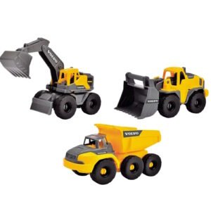 SET VEHICULOS DE CONSTRUCCION VOLVO X3 DICKIE TOYS -203722015
