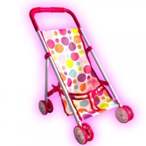 COCHE DE MUÑECA CON LUZ -9470