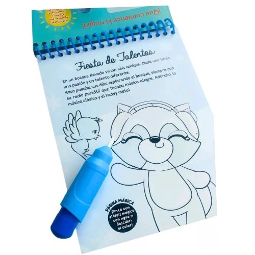 PINTA CON AGUA LIBRO FIESTA DE TALENTOS -1040 - Image 2
