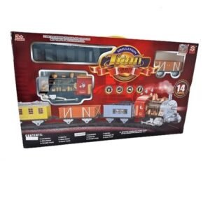 TREN A PILAS CON LUZ Y HUMO 14 PIEZAS ORBIT -ZY361099