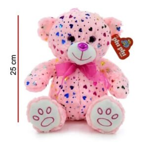 OSO 25CM CON CORAZONCITOS APLICADOS  -4161
