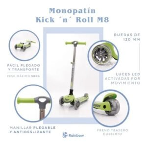 MONOPATIN KICK AND ROLL ROJO -M800RJ
