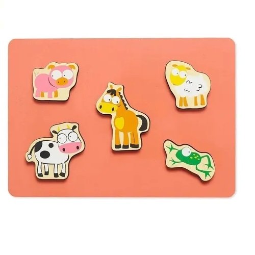 PUZZLE ANIMALES DE LA GRANJA DE MADERA -EA/GRANJ