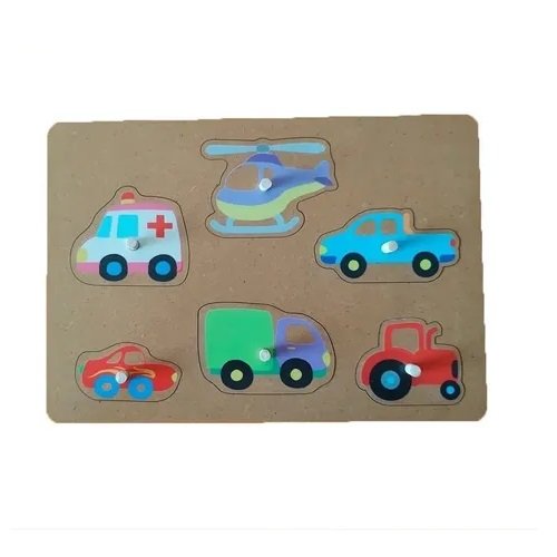 PUZZLE VEHICULOS DE MADERA -EA/AUTO