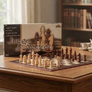 AJEDREZ DE MADERA BISONTE -BI9828