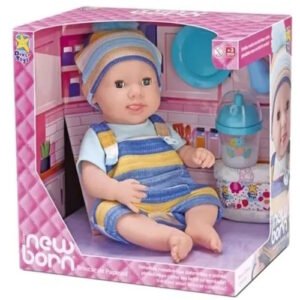 BEBE NEW BORN CON PAÑAL Y BIBERON -IKDIV104