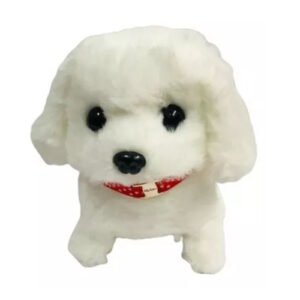 PERRITO PLUSH PET A  PILAS BLANCO/BEIGE -8565
