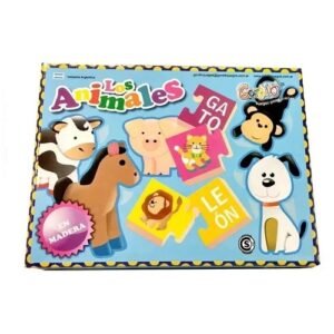 LOS PARES ANIMALES JUEGO DE MADERA -422