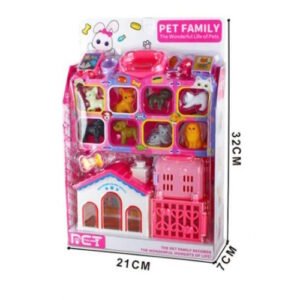 CASA DE MASCOTAS CON FIGURAS X8 -053/0764