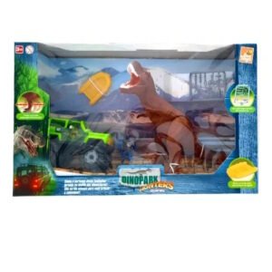 SET DINOPARK HUNTERS DINOSAURIO CON VEHICULO Y ACCESORIOS -0584