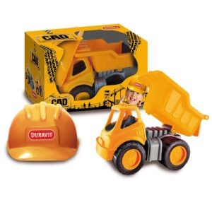 CAMION VOLCADOR CAD GRANDE CON CASCO EN CAJA -235