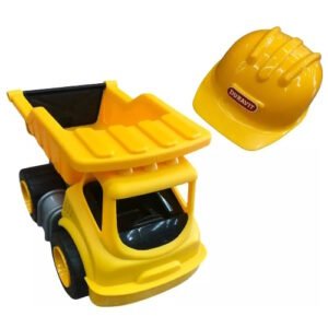 CAMION VOLCADOR CAD GRANDE CON CASCO EN CAJA -235