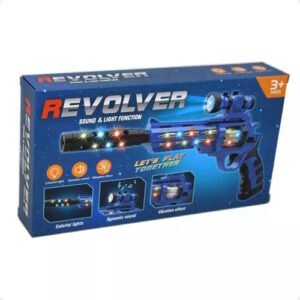REVOLVER A PILAS CON LUZ SONIDO Y VIBRACION -8133