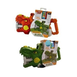 PISTOLA LANZA BURBUJAS DINOSAURIO -BU11