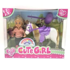 MUÑECA CON PONY CUTE GIRL -0874