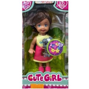 MUÑECA CON MASCOTA CUTE GIRL -0879