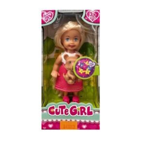 MUÑECA CON MASCOTA CUTE GIRL -0879