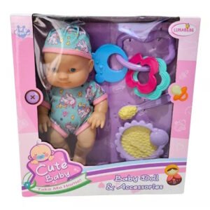 BEBE CUTE BABY CON ACCESORIOS DE JUEGO-1545