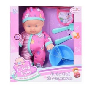 BEBE CUTE BABY CON ACCESORIOS DE COMIDA -1546