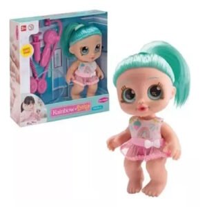 MUÑECA BABY RAINBOW CON ACCESORIOS DE DOCTOR -BA0816