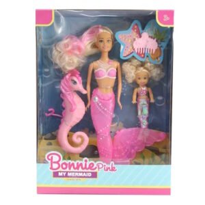 MUÑECA BONNIE PINK SIRENA CON HERMANITA -LADB610